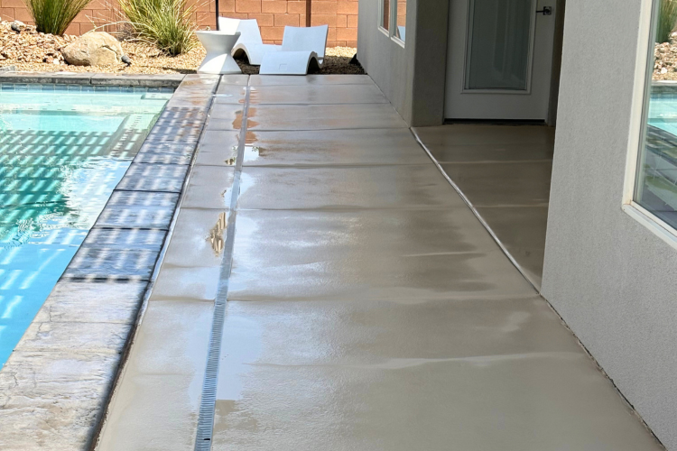 image of a freshly power washed backyard in st. george utah