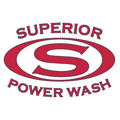 Superior Power wash logo with large S in an oval inside